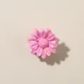 Mini molletta per capelli a margherita rosa iridescente 2,5cm per frangia e acconciature - Stile Margherita / 2.5cm / Rosa Scuro Perlescente