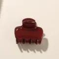 Elegante pinza para el pelo granate estilo vintage coreano para peinados variados - A granel / Rojo Brillante