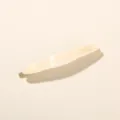Elegant pearl cream white acetate hair clip with Barrette La France gold engraving - Bulk Packaging / Pearl White