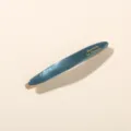 Elegant blue acetate French barrette hair clip for women's side fringe styling accessory - Bulk Packaging / Blue