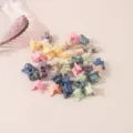 A set of assorted 2cm pastel butterfly hair claw clips for versatile hairstyling - Butterfly Style / 10 Pieces Pack / Macaron Series Mixed