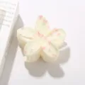 Pinza para el pelo de flor ABS con lazos rosas y tulipanes para vacaciones de playa. - A Granel (Sin Embalaje) / #3 Blanco Crema Lazo Tulipán
