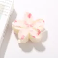 Pinza para el pelo de flor con estampado de corazones y lazos en ABS crema - A Granel (Sin Embalaje) / #10 Lazo de Corazón Rojo