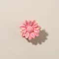 Mini molletta per capelli a margherita da 2,5 cm rosa iridescente per lo styling frangia - Stile Margherita / 2.5cm / Rosa Chiaro Perlato