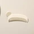 Cute cream-colored hair clip comb multi-functional hair accessory for side bangs styling - 8cm Pack (Individual OPP Bag) / Glossy Cream White