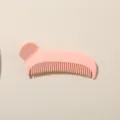 Pink hair clip comb for side bangs styling and volumizing, cute personal care accessory. - 8cm Pack (Individual OPP Bag) / Glossy Korean Pink