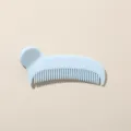 Light blue animal-shaped plastic hair clip comb for styling bangs and high cranial top - Glossy Light Blue