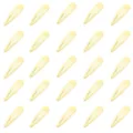 Cremegelbe Wassertropfen BB-Haarspangen im 25er-Set für Damen Styling-Zubehör Set - 25 Stück/Packung / Gelb