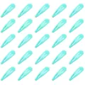 Set mit 25 mintgrünen Wassertropfen-Haarspangen für Mädchen in 5x5-Gitteranordnung - 25 Stück/Packung / Türkis