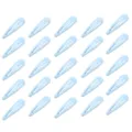 Set mit 25 hellblauen Wassertropfen-Haarspangen für Damen und Mädchen - 25 Stück/Packung / Hellblau