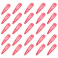 Set mit 25 pinkfarbenen Tropfen-Haarspangen für Damen und Mädchen - 25 Stück/Packung / Wassermelonenrot