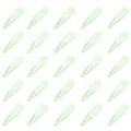 25er-Set minzgrüne Wassertropfen-Snap-Haarspangen für Frauen und Mädchen - 25 Stück/Packung / Mintgrün
