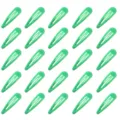 25 Stück Minzgrüne Wassertropfen-Haarspangen für Damen, Modisches BB-Clip-Set für Haarstyling - 25 Stück/Packung / Dunkelgrün