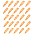 Set mit 25 leuchtend orangefarbenen Haarspangen für Damen und Mädchen, glänzend - 25 Stück/Packung / Orange