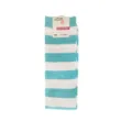 Calze lunghe sopra il ginocchio a righe blu e bianche in cotone da donna taglia forte invernali - XL / Righe Larghe Blu e Bianche