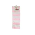 Calze sopra il ginocchio a righe rosa e bianco, lunghe calze di cotone da donna. - XL / Righe Larghe Rosa e Bianche
