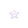 Fermaglio per capelli a forma di stella viola minimalista per ragazze e donne - Stella a Cinque Punte (3.2CM) / 1 Pezzo / Viola chiaro