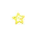Fermaglio per capelli a stella giallo acceso per frangetta, accessorio stile Y2K - Stella a Cinque Punte (3.2CM) / 1 Pezzo / Giallo