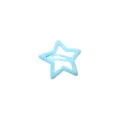 Fermaglio per capelli a stella azzurro con finitura lucida per ragazze - Stella a Cinque Punte (3.2CM) / 1 Pezzo / Blu