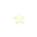 Fermaglio per capelli a stella verde chiaro minimalista per un look carino e alla moda - Stella a Cinque Punte (3.2CM) / 1 Pezzo / Verde chiaro