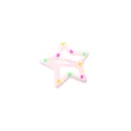 Graziosa forcina rosa a forma di stella con pois colorati per donne e bambine - 3.2cm / Stella a cinque punte a pois (3.2CM) / 1 Pezzo / Rosa chiaro