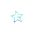Grazioso fermaglio per capelli a stella azzurro con pois colorati per ragazze e donne - 3.2cm / Stella a cinque punte a pois (3.2CM) / 1 Pezzo / Blu
