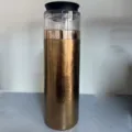 Premium reiner Titan-Teebecher 470 ml in Bronze mit praktischer Teewassertrennung - 470ml Teebereiter Titanbecher / Gold