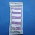 Calze lunghe a righe viola e bianche alla moda da donna, calzettoni alti sopra il ginocchio. - Taglia unica / Righe Larghe Viola e Bianche