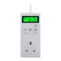 Wireless digital thermostat socket with LCD display and timer switch for smart home control. - TS-3000 UK Plug