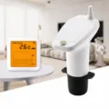 Wireless ultrasonic liquid level meter water tank monitor digital display receiver transmitter - TS-FT007 Small Tablet, Transmitter without Solar Panel, Battery or Water Pump Control Box