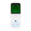 Compteur d'énergie prise wattmètre numérique avec écran LCD pour surveillance de la consommation. - TS-4000-UK / Blanc