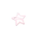 Simpatica molletta per capelli a stella rosa chiaro per ragazze con finitura opaca - Stella a Cinque Punte (3.2CM) / 1 Pezzo / Rosa chiaro