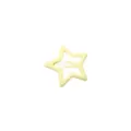 Fermaglio per capelli BB a forma di stella gialla per frangia stile Y2K accessorio geometrico - Stella a Cinque Punte (3.2CM) / 1 Pezzo / Giallo chiaro