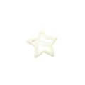 Fermaglio per capelli a stella crema minimalista per frangetta e acconciature laterali. - Stella a Cinque Punte (3.2CM) / 1 Pezzo / Bianco Latte