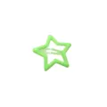 Fermaglio per capelli a forma di stella verde neon per lo styling della frangia - Stella a Cinque Punte (3.2CM) / 1 Pezzo / verde-giallo