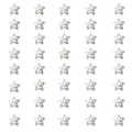 Set di 40 mollette per capelli in metallo a forma di stella argento per donne e ragazze - Stella a Cinque Punte (3.2CM) / Confezione da 40 / Argento