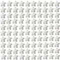 Set di fermagli per capelli BB in metallo argentato a forma di stella per acconciature - Stella a Cinque Punte (4.2CM) / Confezione da 100 / Argento