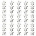 Set di 40 fermagli per capelli BB a forma di stella d'argento per lo styling alla moda - Stella a Cinque Punte (4.2CM) / Confezione da 40 / Argento