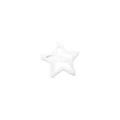 Fermaglio per capelli a stella bianca per ragazze e donne accessorio frangia - Stella a Cinque Punte (3.2CM) / 1 Pezzo / Bianco