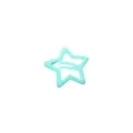 Elegante molletta per capelli BB a forma di stella blu menta per frangia e lato - Stella a Cinque Punte (3.2CM) / 1 Pezzo / Blu lago