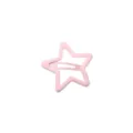 Fermaglio per capelli a stella rosa, accessorio geometrico in metallo per frangia bimba - Stella a Cinque Punte (4.2CM) / 1 Pezzo / Rosa