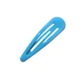 Leuchtend blauer Tropfen-Haarclip im Dopamin-Stil für Damen mit lackierter Oberfläche - Einzelstück / Dunkelblau