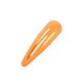 Minimalistische orangefarbene Haarklammer in Wassertropfenform mit glänzendem Finish - Einzelstück / Orange (#28)