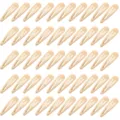Set mit 50 beigen Wassertropfen-Haarspangen für Damen und Mädchen Mode-Accessoires - 50 Stück/Packung / Hellbeige