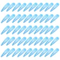 Set mit 50 hellblauen Wassertropfen-Haarspangen aus Metall für das tägliche Styling - 50 Stück/Packung / Blau