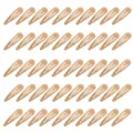 50er Set beige Haarspangen in Tropfenform für Damen und Mädchen - 50 Stück/Packung / Camel