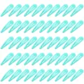 Set mit 50 mintgrünen Haarklammern in Tropfenform für stilvolles Haarstyling und Dekor - 50 Stück/Packung / Türkis