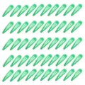 Set mit 50 leuchtend minzgrünen Haarklammern in Tropfenform für Damen und Mädchen - 50 Stück/Packung / Dunkelgrün