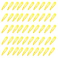 Set mit 50 leuchtend gelben Haarklammern in Wassertropfenform, Haarstyling-Accessoires - 50 Stück/Packung / Leuchtgelb
