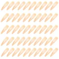 Großes Set mit 50 pfirsichfarbenen Haarspangen in Tropfenform für Damenfrisuren - 50 Stück/Packung / Hellorange